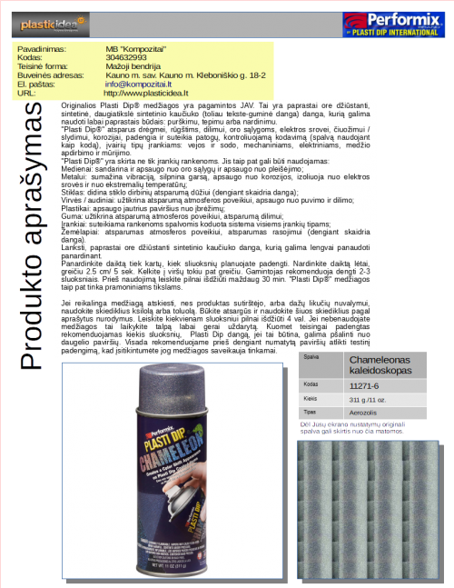 Plasticidea-Prekes info11271-6
